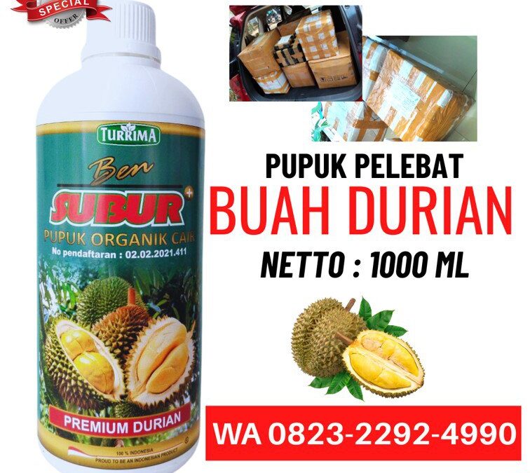 TERBAIK!!! TELP! 0823-2292-4990, PABRIK pupuk durian agar cepat berbuah Lumajang, JUAL pupuk durian agar berbuah lebat Ngawi, AGEN pupuk durian agar berbuah Pacitan