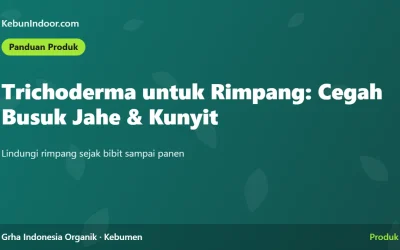 Trichoderma untuk Tanaman Rimpang: Cegah Busuk Rimpang Jahe dan Kunyit